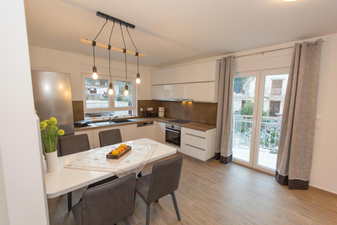 Casa Lidia - Modern & Spacious & Few Steps To Beach & Breathtaking View Zaton  Exterior foto